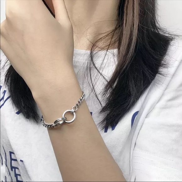 925 sterling silver link chain bracelet - Picture 3 of 7